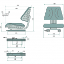 Siedzisko HDS uniwersalne dzielone