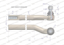 Przegub kierowniczy prawy M22x1.5 G514300100054 WARYŃSKI