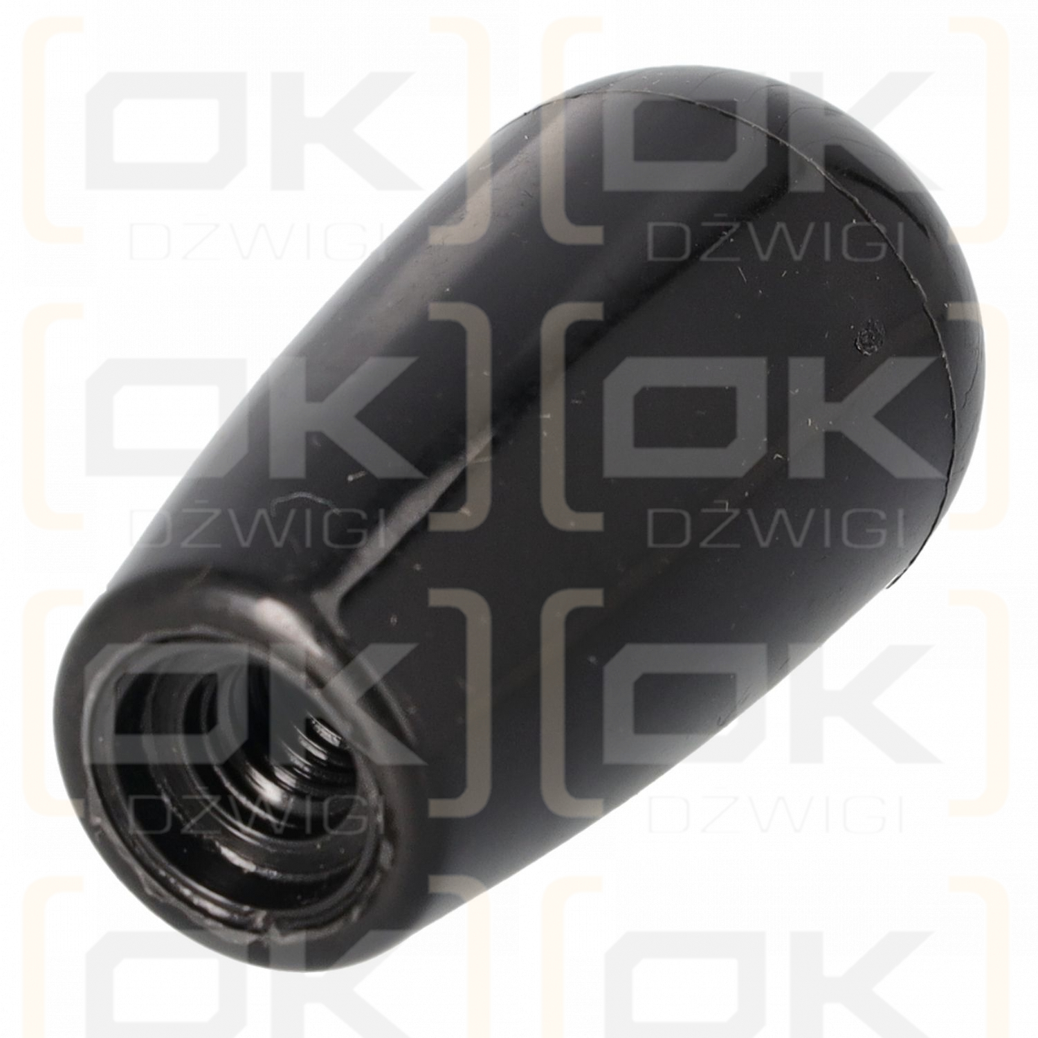Gałka z gwintem czarna M8 dł52mm