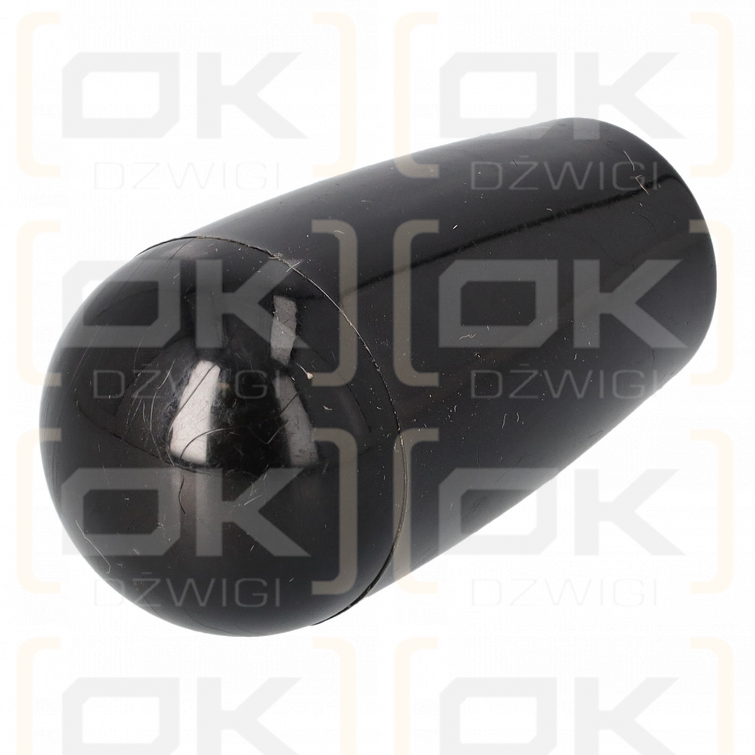 Gałka z gwintem czarna M8 dł52mm