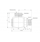 Krüger Swivel Joint M22x1.5 - 15L M18x1.5