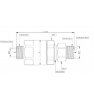Rotary joint Krüger M14x1.5 - 6S M14x1.5 - 6S