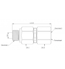 Rotary coupling Krüger AG 1/2 "IG 1/2"
