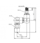 Rotary coupling Krüger IG 3/8 "AG 3/8"