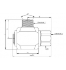 Junta giratoria Krüger IG 3/4" IG 3/4"