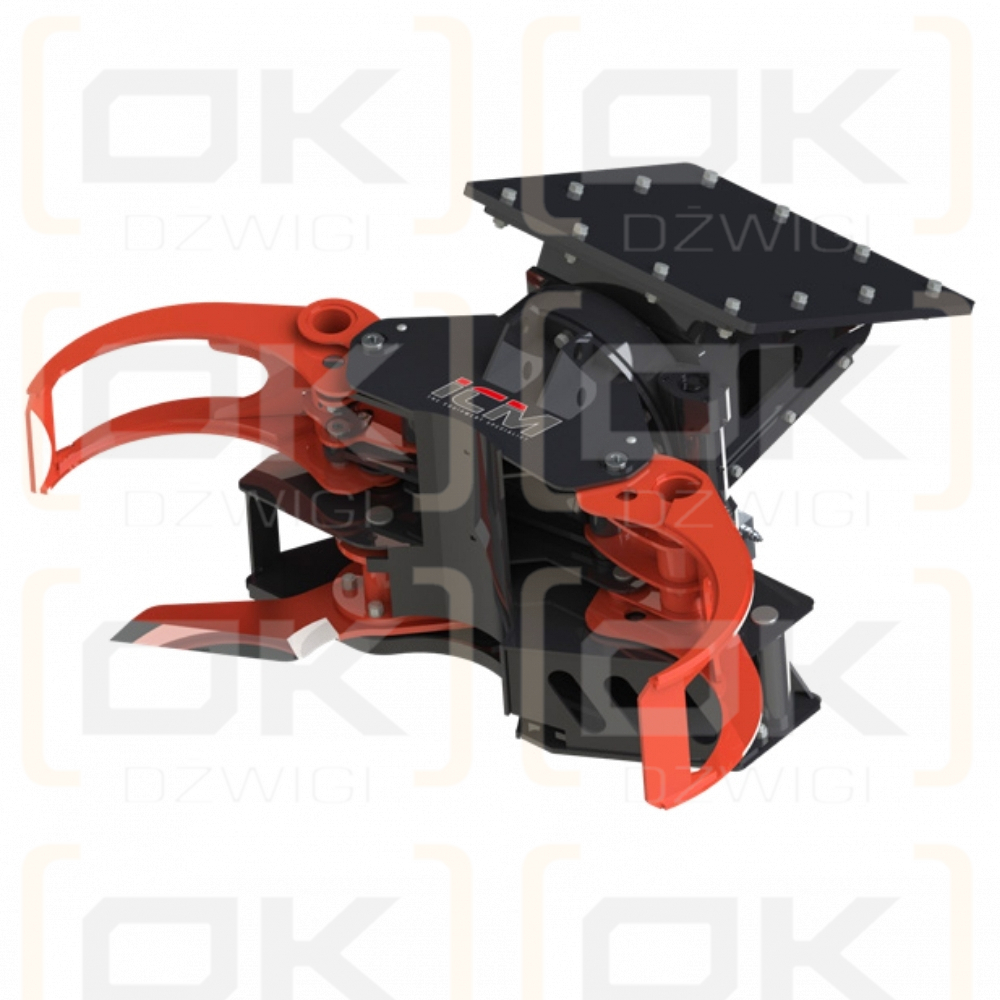 Захват для валки деревьев ICM с подвижным лезвием — диаметр реза 384 мм