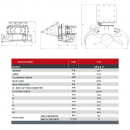 Захват для валки деревьев ICM с подвижным лезвием — диаметр реза 384 мм