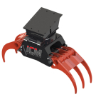 ICM timber grab with built-in rotator, 3+2 claws; Max. 1100mm