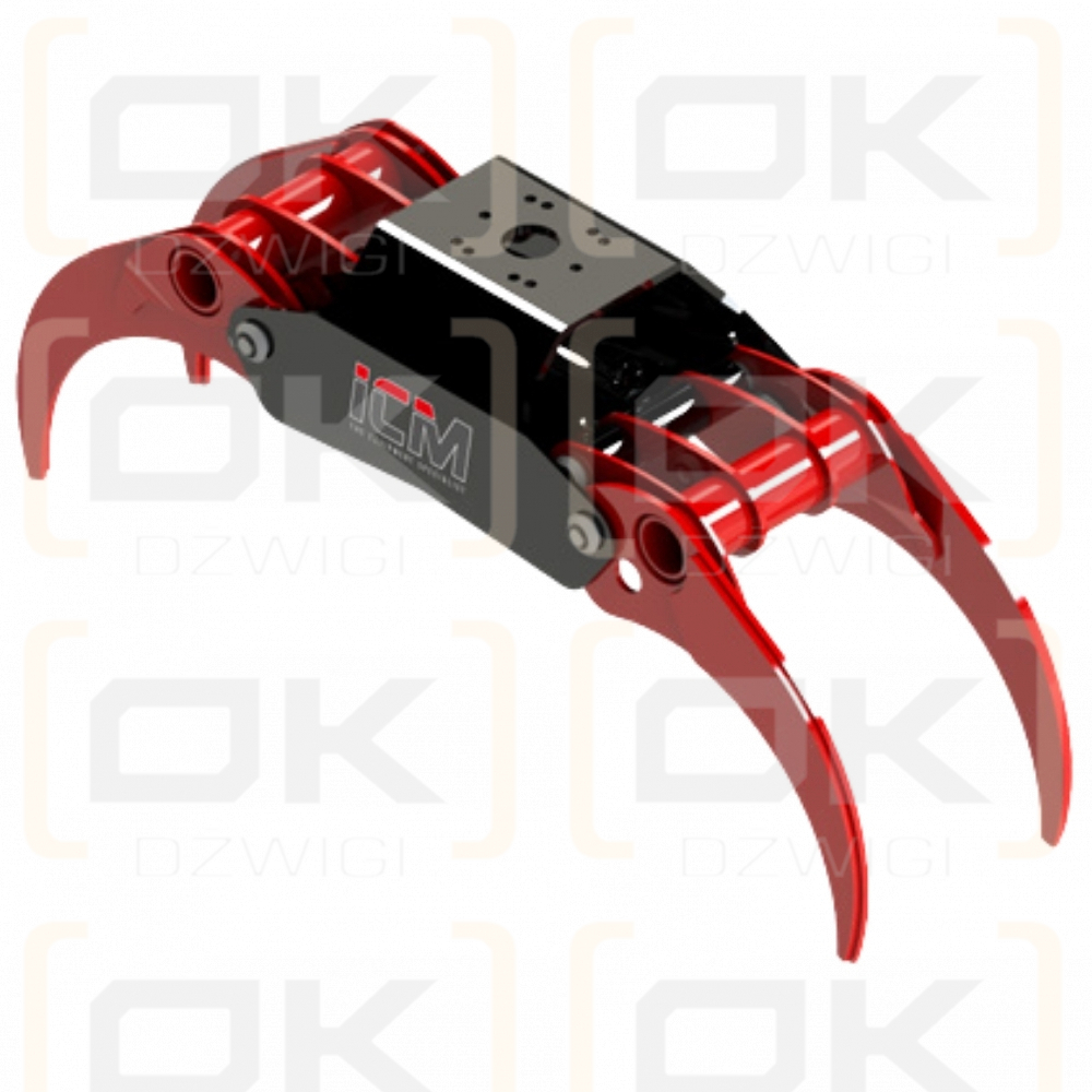 ICM GRA-R 22 Profi-Serie Holzgreifer mit offenen Klauen