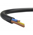 Cable de alimentación H03VV-F / OMY 300V 3x0,75 blanco