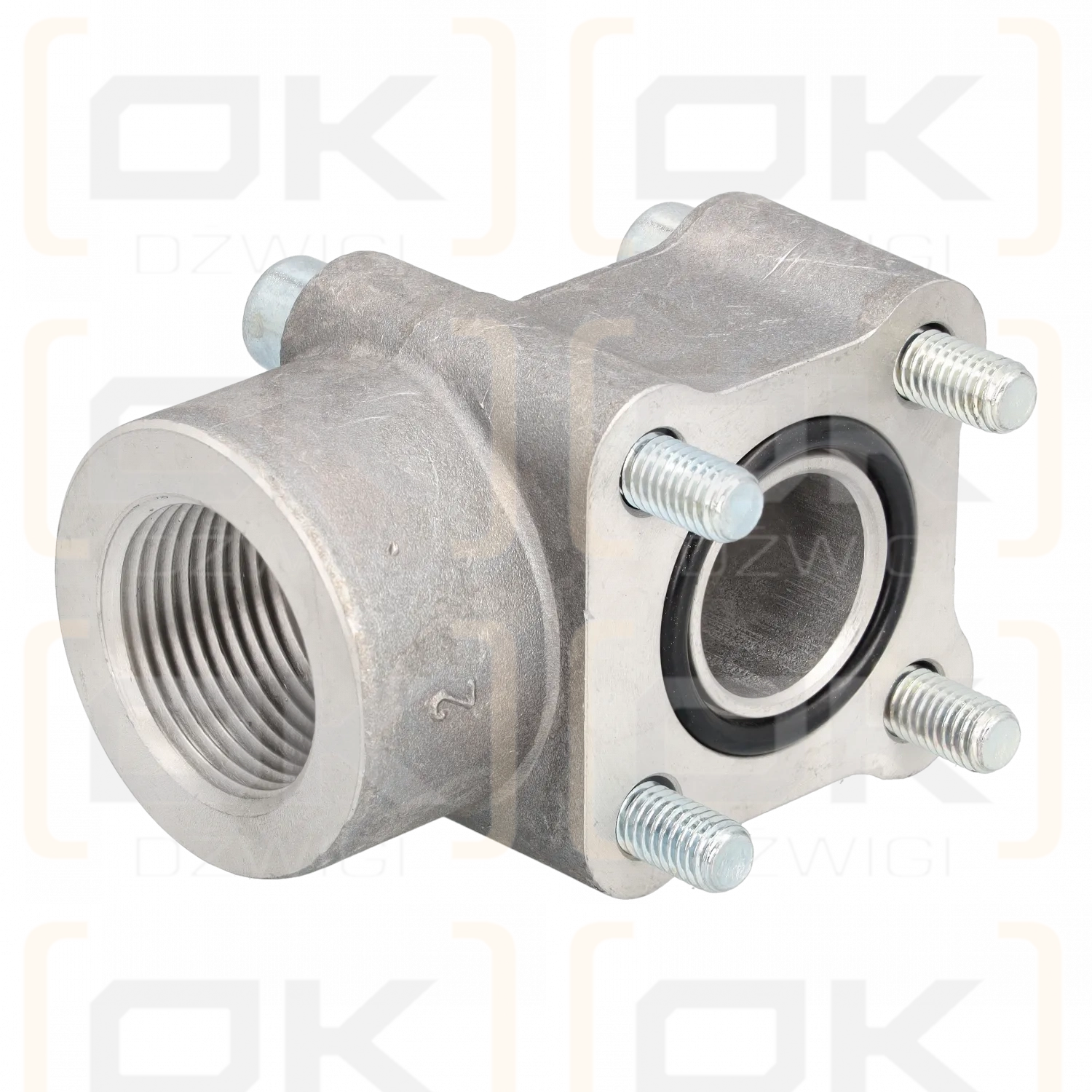 Elbow connection 90 degrees 1"-55 square set