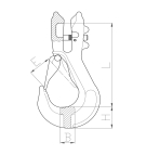 Hak łańcuchowy ze skracaniem kl.8 DOR 5,3t