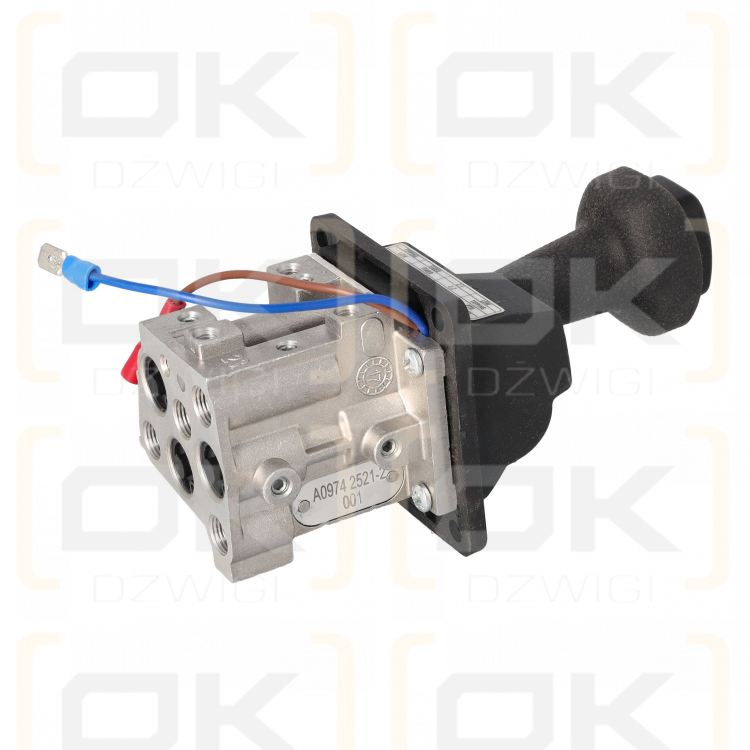 Pneumatic joystick 3-position G1/8'' 10bar, bottom connections