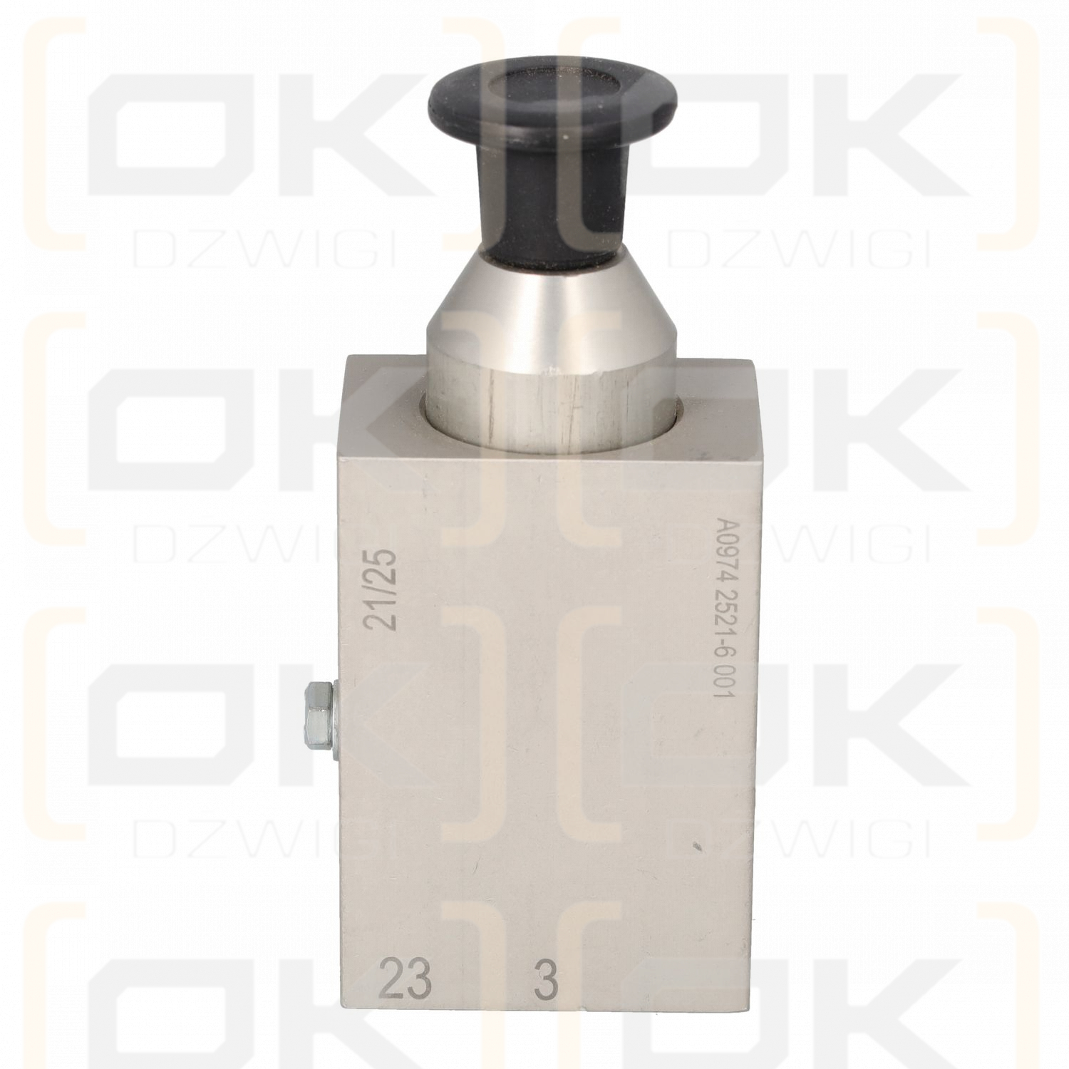 Pneumatic joystick (mushroom) engaging PTO G1/8" lower connection