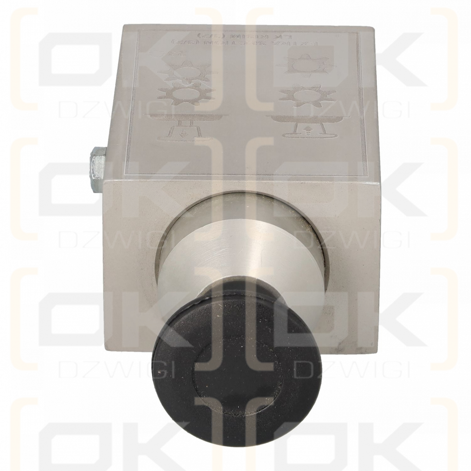 Pneumatic joystick (mushroom) engaging PTO G1/8" lower connection