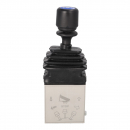 Pneumatic joystick for hooklift, skip loader, tipper BI G1/8" lower connections