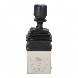 Pneumatic joystick for hooklift, skip loader, tipper BI G1/8" lower connections