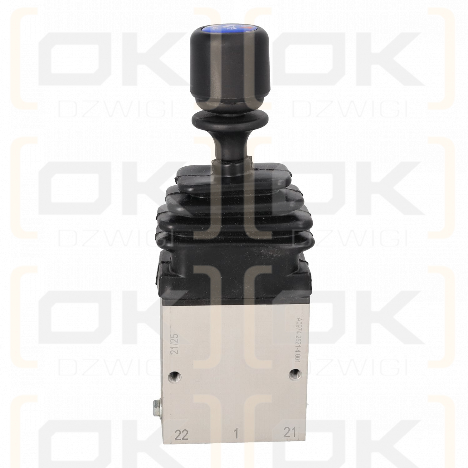 Pneumatic joystick for hooklift, skip loader, tipper BI G1/8" lower connections
