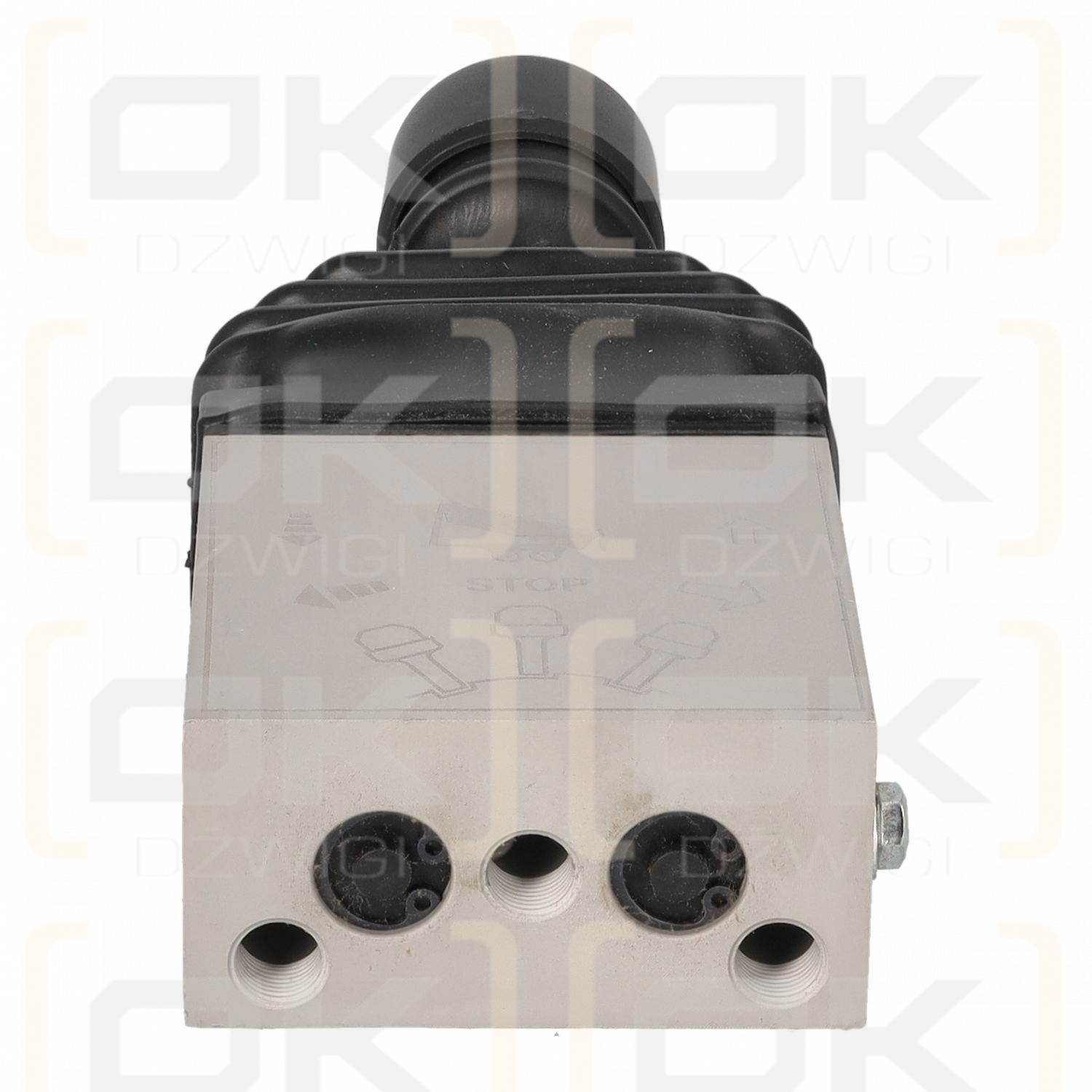 Pneumatic joystick for hooklift, skip loader, tipper BI G1/8" lower connections