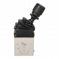 Pneumatic joystick for hooklift, skip loader, tipper BI G1/8" lower connections