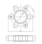 Sprzęgło, Gwiazda HRC 130