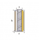 Filterpatrone fi23 h = 210mm d50