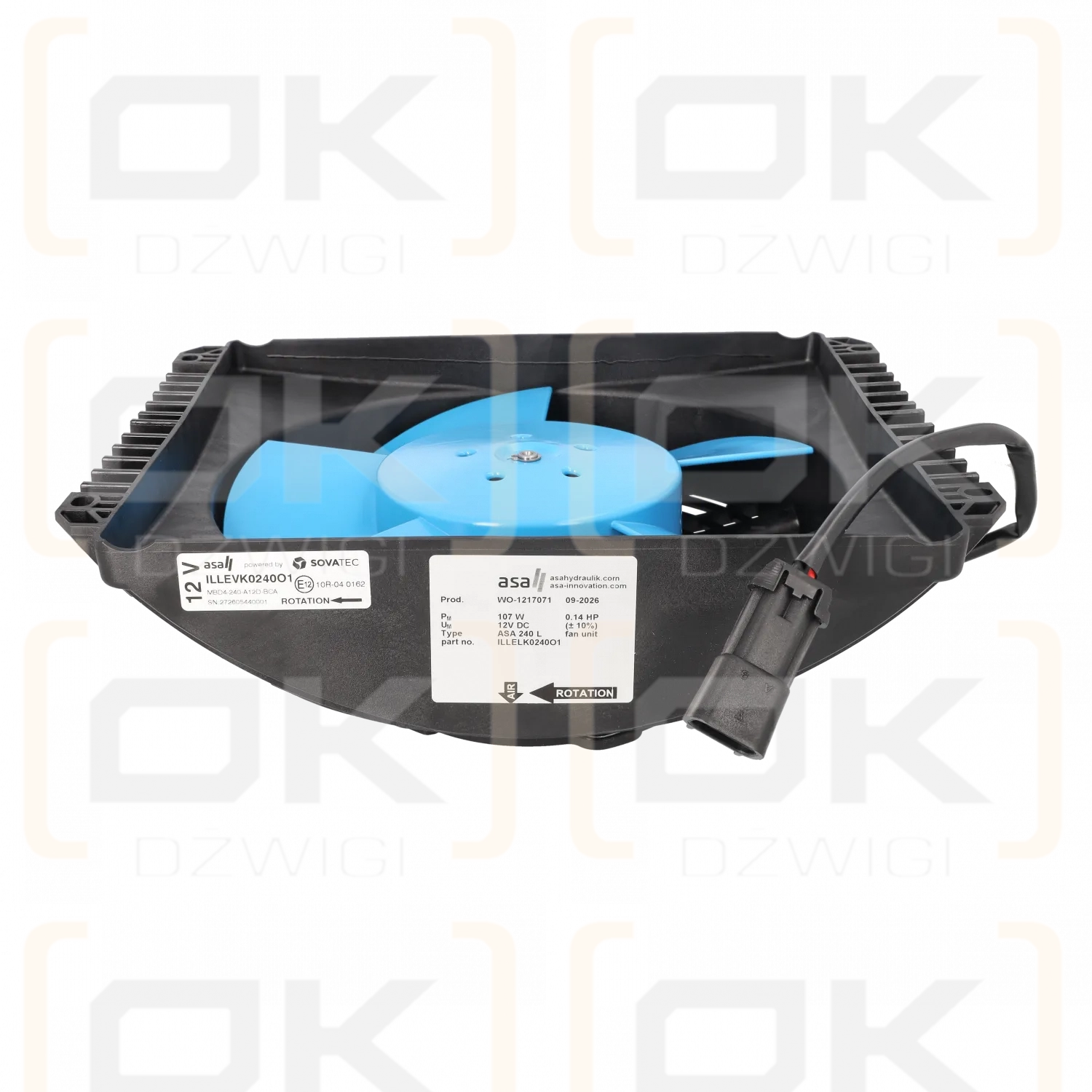 Kühlerlüfter Asa Hydraulik 240 L 12V DC 8,9A
