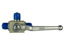 Zawór kulowy hydrauliczny 3-drożny M18x1.5 z otworami montażowymi