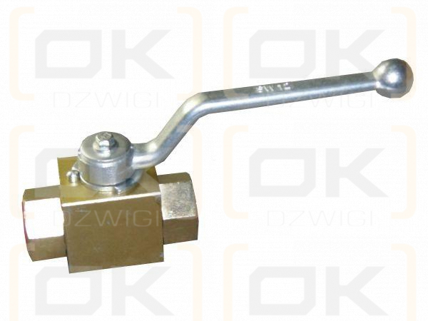 Zawór kulowy hydrauliczny dwudrożny 25 MPA 1/2