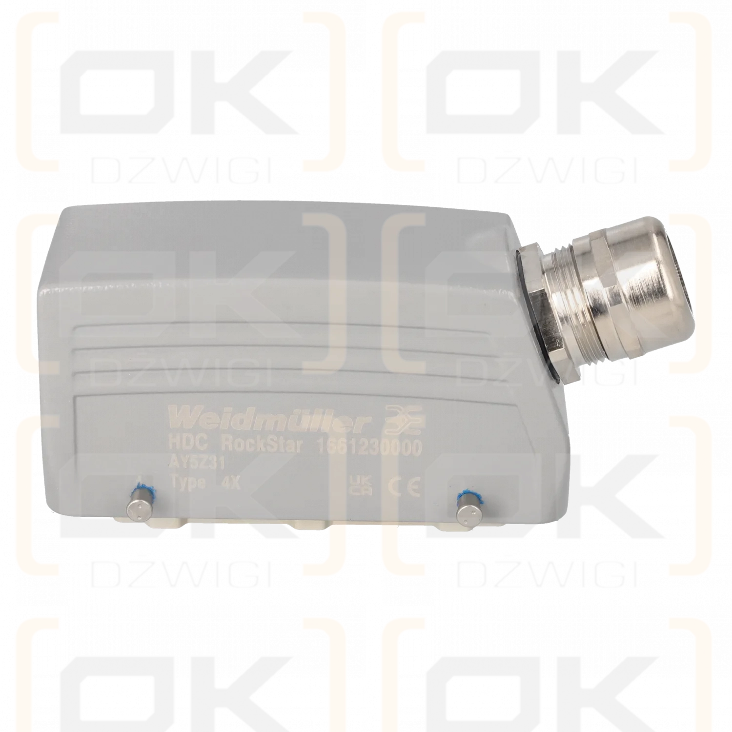 WEIDMÜLLER HDC Winkelstecker; Stecker + Buchse; HE; PIN: 24; 16A; 500V; 24+PE; HDC-KIT-HE 24.130
