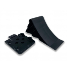 Calzo de rueda negro con asa