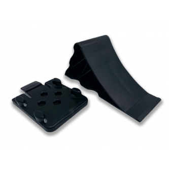 Calzo de rueda negro con asa