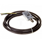 Limit switch 1NO + 1NC, snap action metal pusher with a roll, cable 2m
