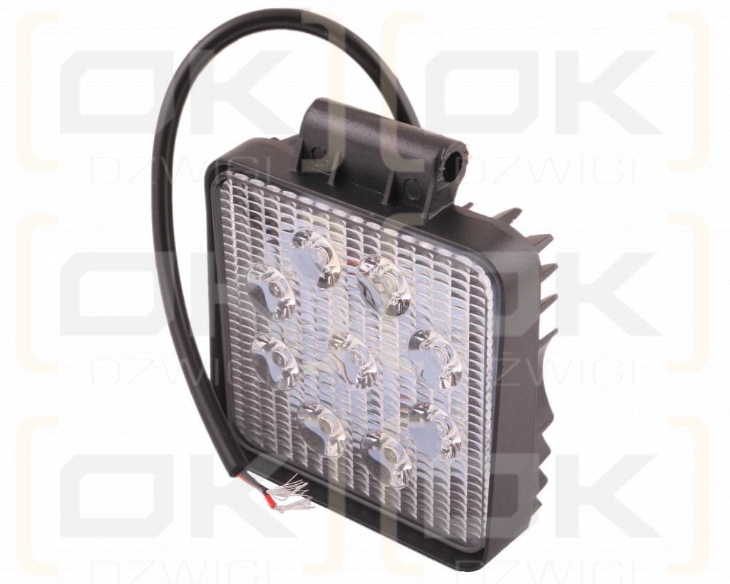 Lampa robocza kwadratowa 27W 9 LED GLANZ