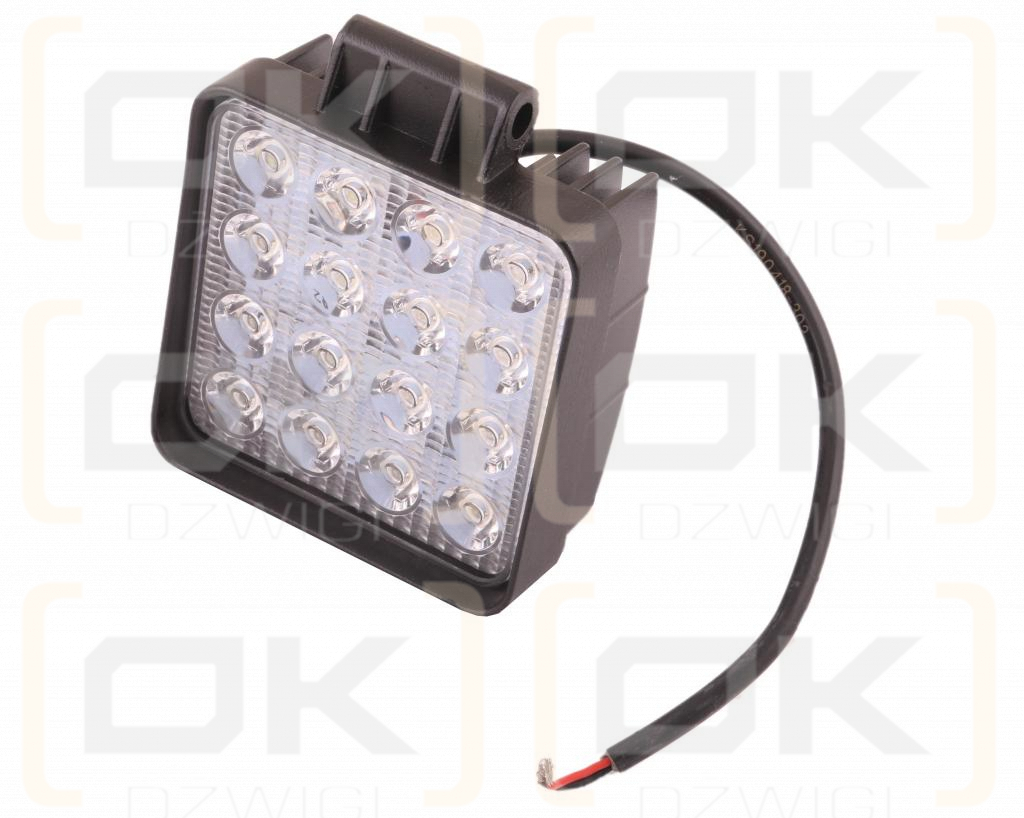 Lampa robocza kwadratowa 48W 16 LED GLANZ