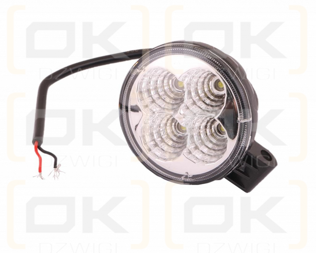 Lampa robocza okrągła mini 12W 4 LED GLANZ