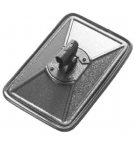 Lusterko z metalowym uchwytem + plastikowa tuleja podgrzewane 310 x 205 obejma ( sprzedawane po 2 )