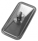 Lusterko uniwersalne  mocowanie metalowe + plastikowa tuleja 390 x 195 obejma ( sprzedawane po 2 )