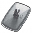 Lusterko z metalowym uniwersalnym uchwytem  232 x 145, mocowanie fi 15-18 mm ( sprzedawane po 4 )