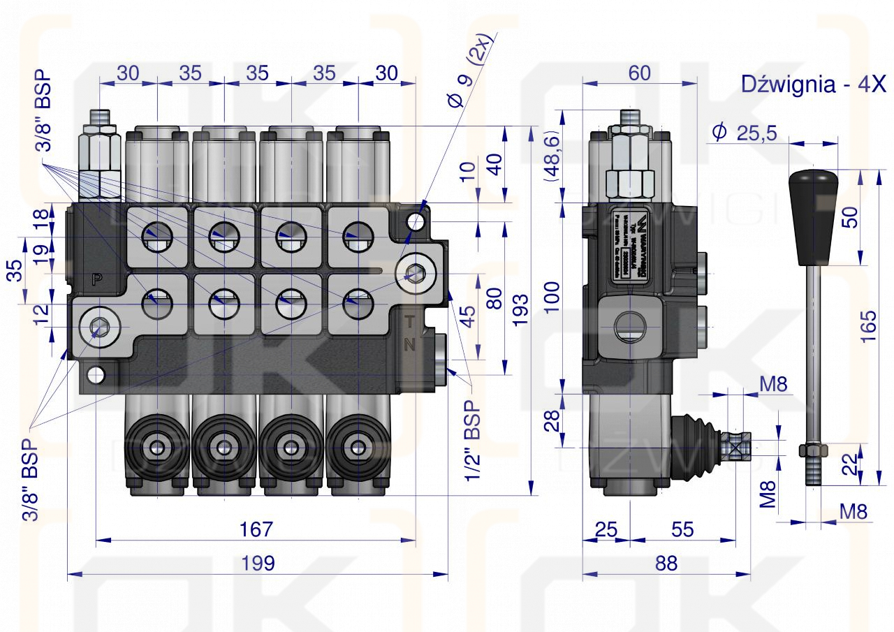 Przewód elastyczny pneumatyczny do pompowania PCV L-4 mb