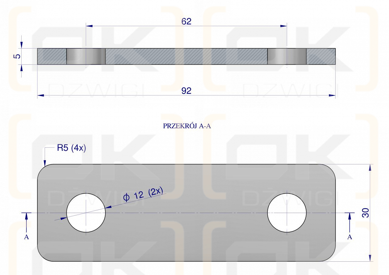 Końcówka oczkowa M10/50 ( sprzedawane po 25 )