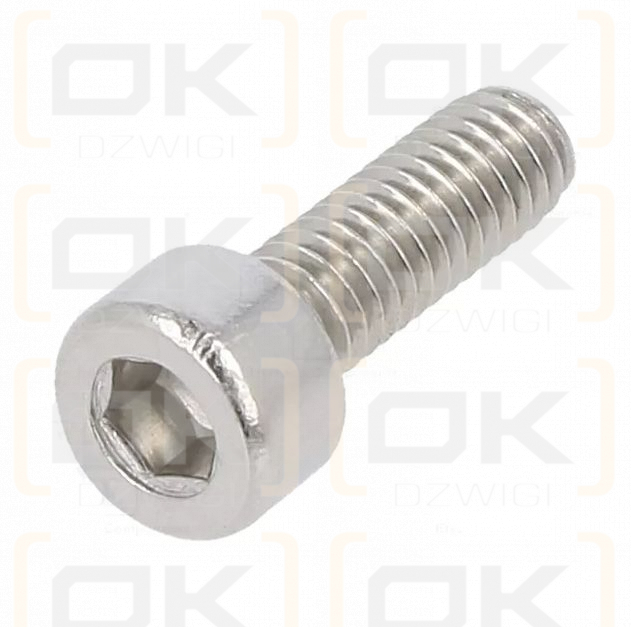 Tornillo; M4x12; 0,7; Cabeza: cilíndrica; Llave Allen; HEX 3 mm; Acero inoxidable A2