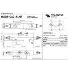 Atlantic Fluid tech double check valve 1/2" 350bar pilot ratio 4.2:1