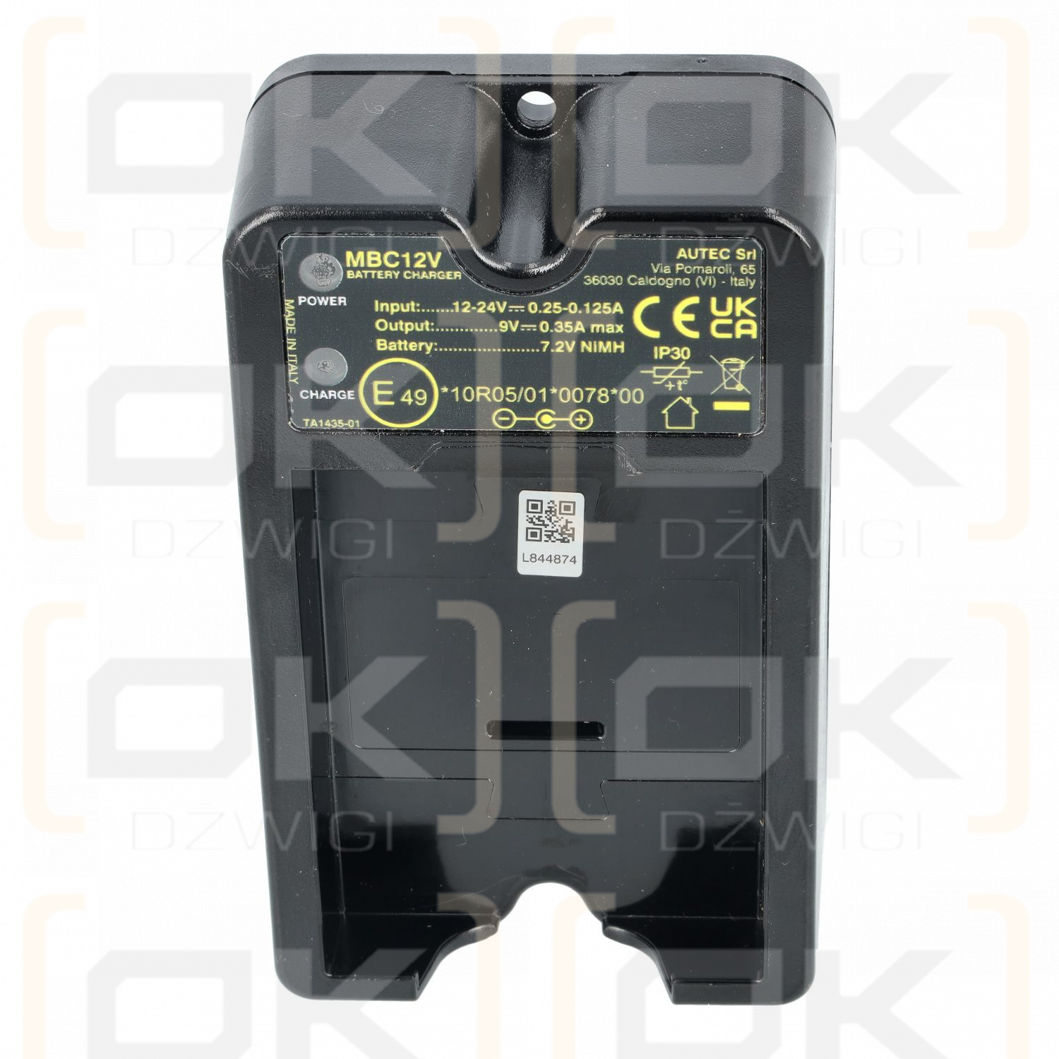 Ładowarka Autec MBC12V 80-250VAC do baterii MBM06MH / RMBM06MH