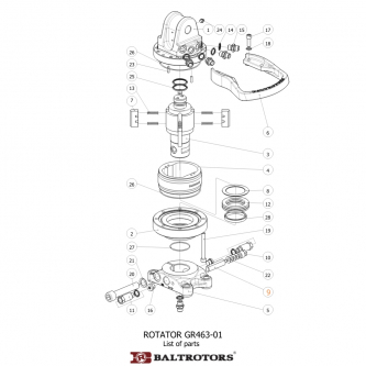 Baltrotors GR463-01 Rotatorkeil