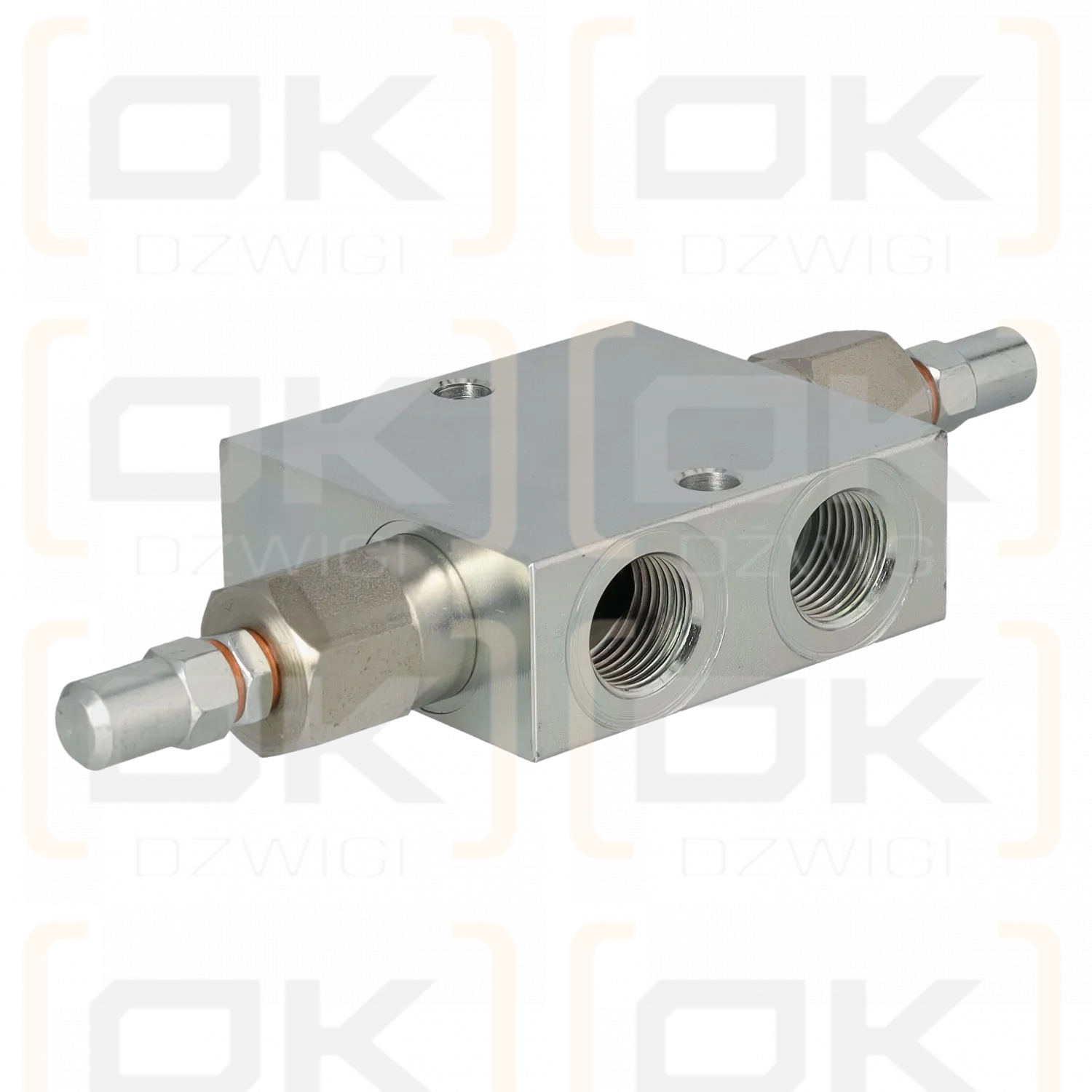 Válvula lineal, paso transversal G1/2"BSP 10-180 bar; rosca: V1, V2, C1, C2: lateral