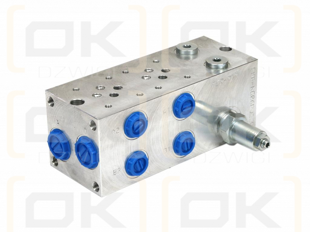 Płyta NG6 cetop3 2-sekcyjna (z zaworem przelewowym 50-380 bar) do elektrozaworów DL3 i DS3