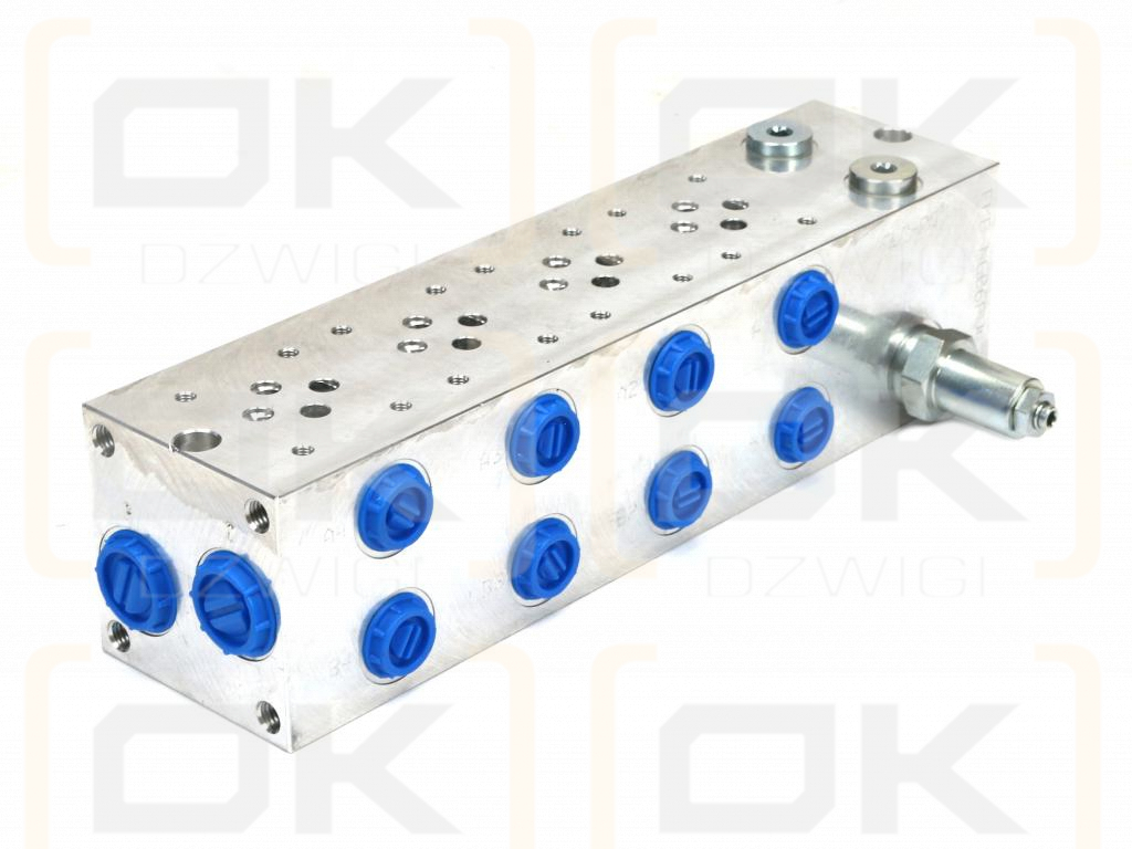 Płyta NG6 cetop3 4-sekcyjna (z zaworem przelewowym 50-380 bar) do elektrozaworów DL3 i DS3