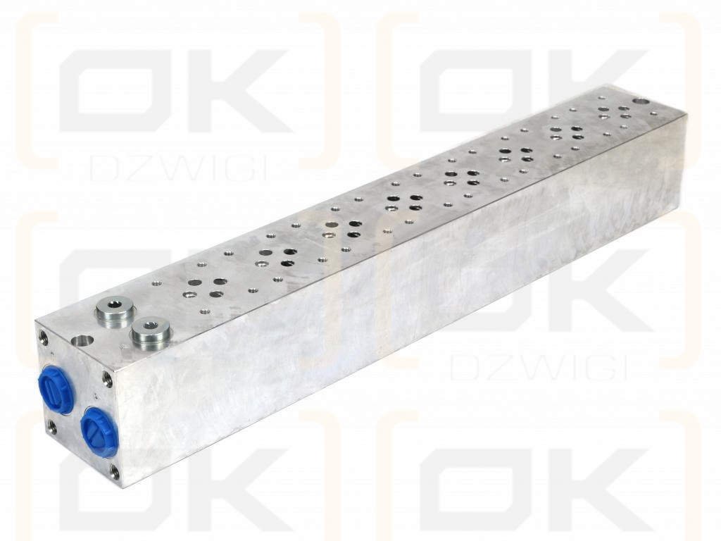 Płyta NG6 cetop3 8-sekcyjna (z zaworem przelewowym 50-380 bar) do elektrozaworów DL3 i DS3