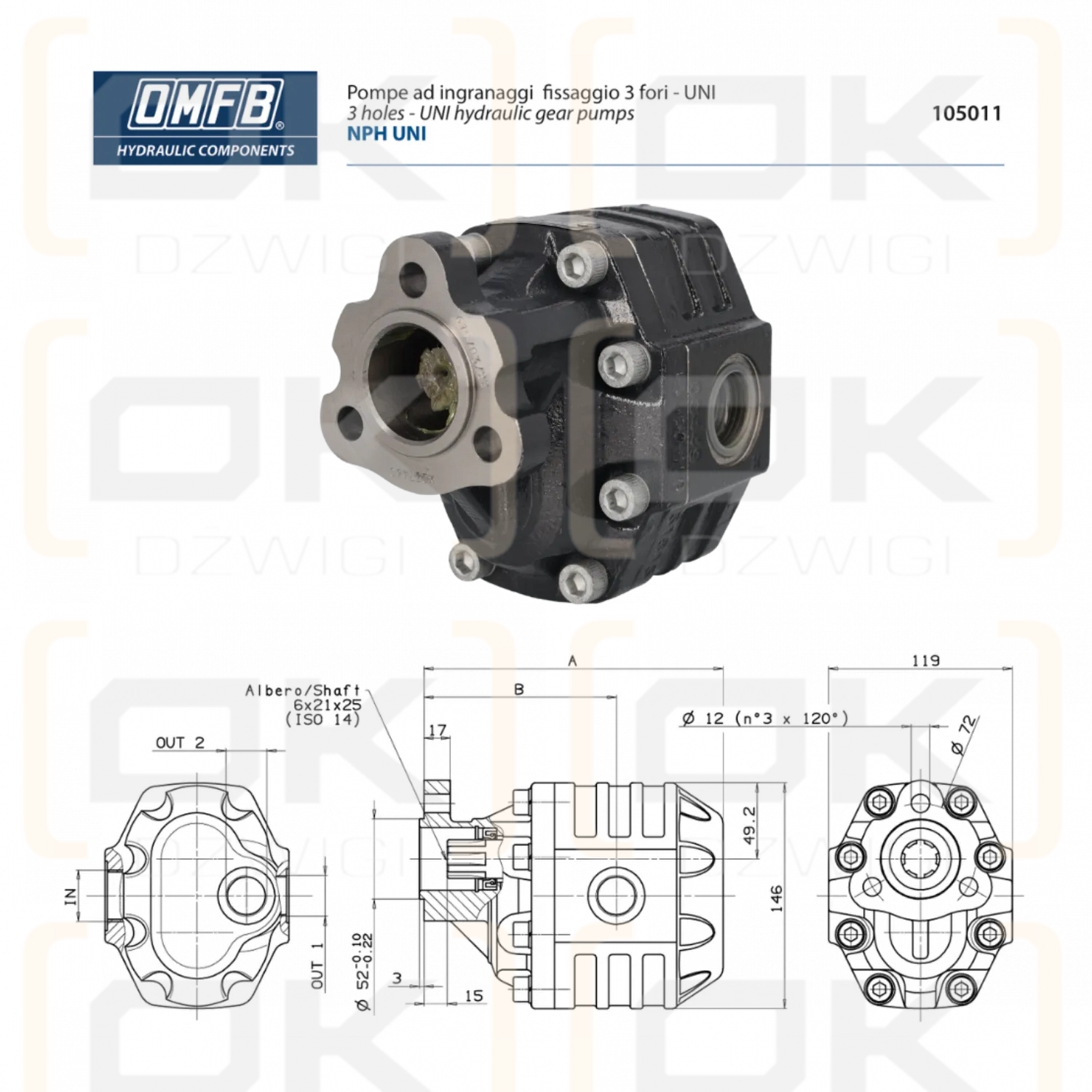 Binotto NPH-90 UNI L gear pump